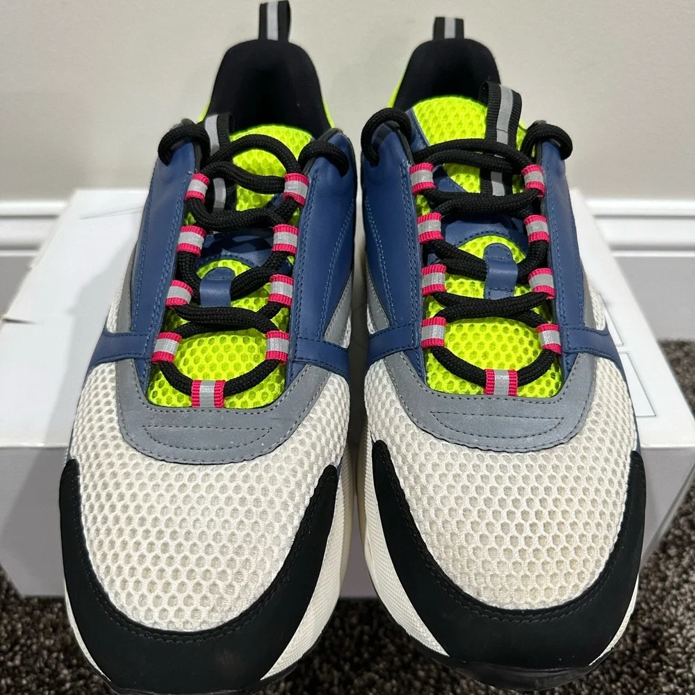 Dior x Kim Jones B22 Blue, Green & White Sneakers - Picture 6 of 10